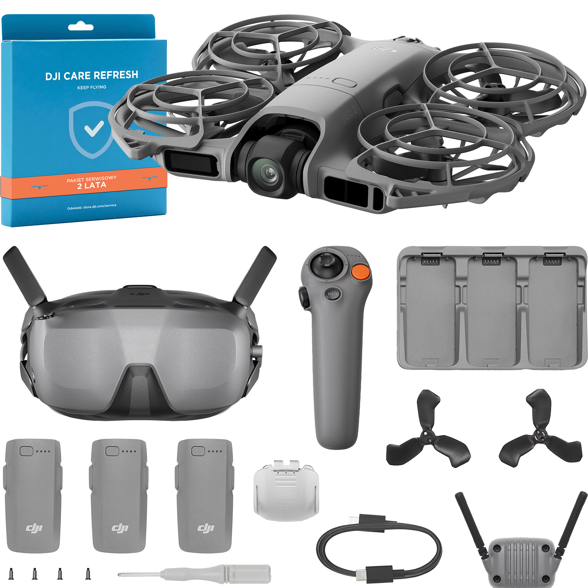 Dron DJI Neo 2 Motion Fly More Combo + DJI Care Refresh 2 lata