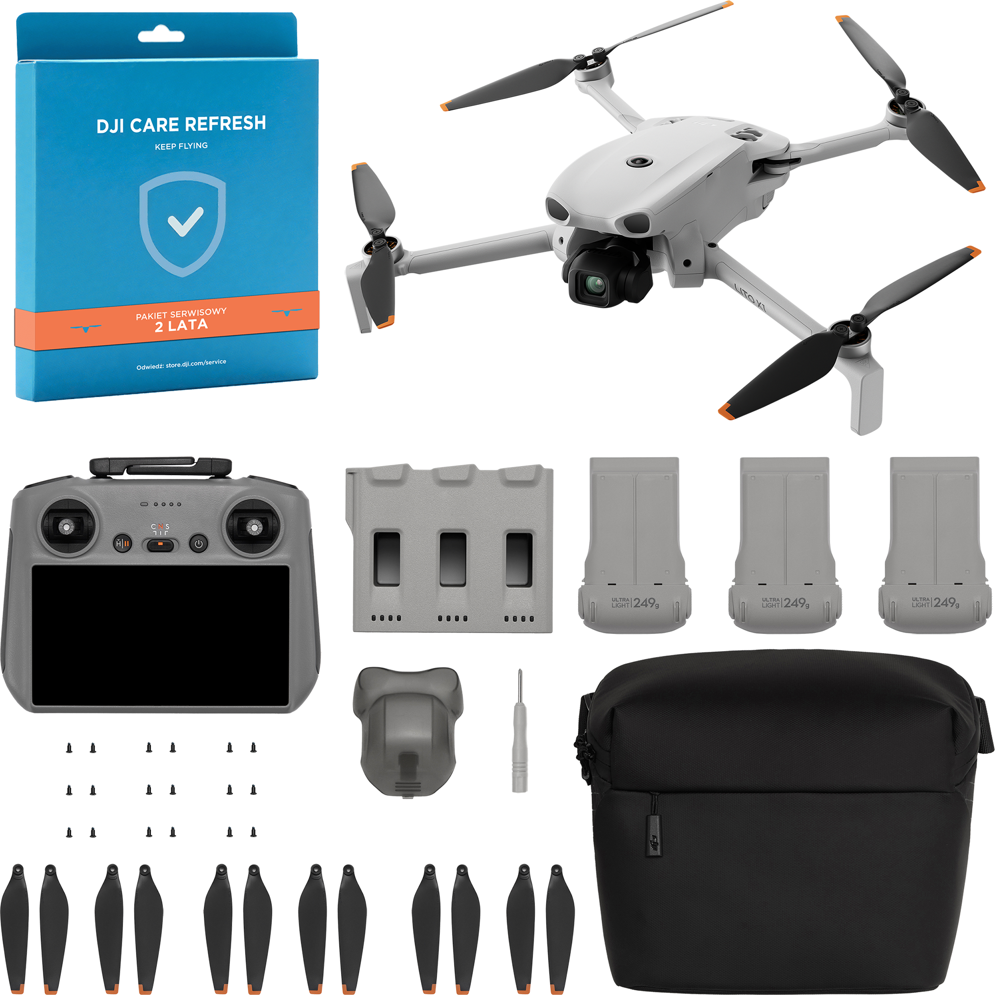 Dron DJI LITO X1 Fly More Combo (DJI RC 2) + DJI Care Refresh 2 lata