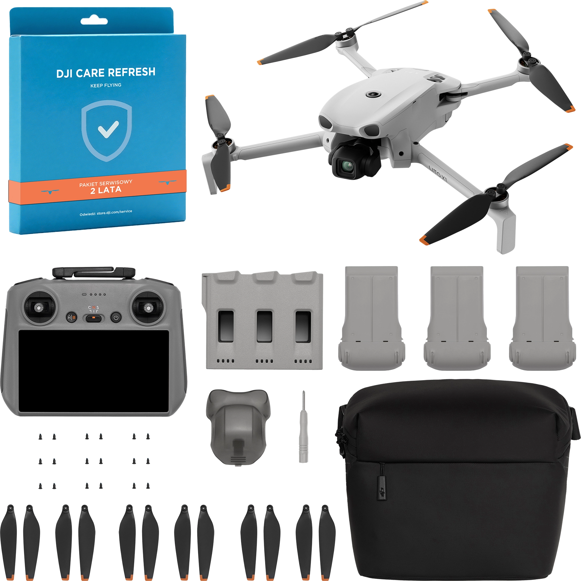 Dron DJI LITO X1 Fly More Combo Plus (DJI RC 2) + DJI Care Refresh 2 lata
